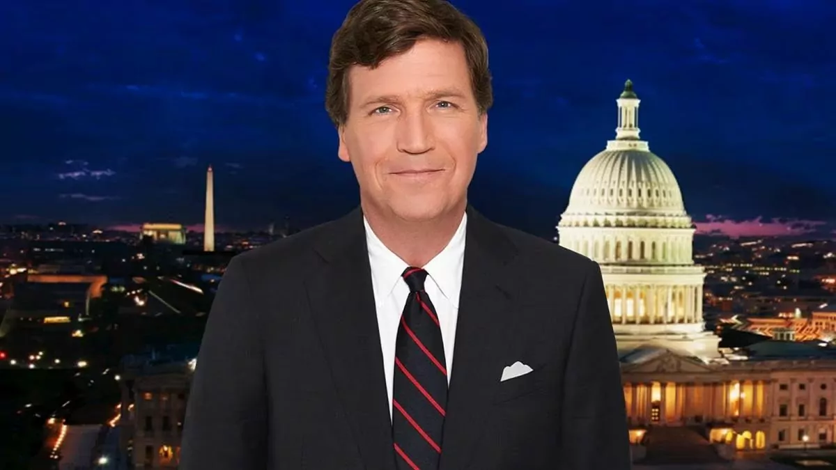 Tucker Carlson in studio